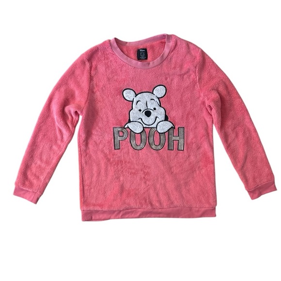Authentic Disney Winnie the Pooh Fleece Lounge Sweater‎ Girls Size L (14-16) - Picture 1 of 9